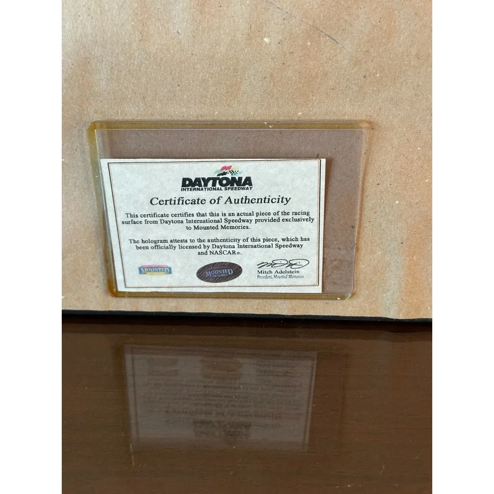2004 Dale Earnhardt Jr Framed‎ Photo w/ Piece of Race Used Track Ltd 2008 17x15